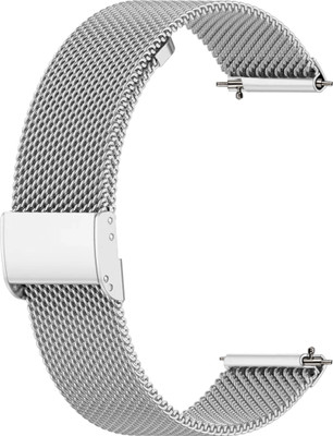 ACM Watch Strap Adjustable Metal for Garmin Vivoactive 3 Smartwatch Belt Silver Smart Watch Strap(Silver)
