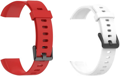 AUDICE Replacement Band Strap For smart Band Strap RMA183 With Metal Buckle Smart Band Strap(White, Red)