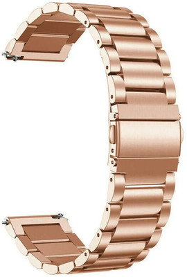 Melfo SS Strap Compatible with Ambran Wise Crest Smart Watch Strap(Pink)