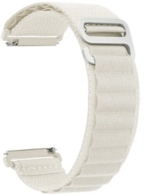 Melfo Nylon Loop Strap Compatible with Pebble Urbana Smart Watch Smart Watch Strap(White)