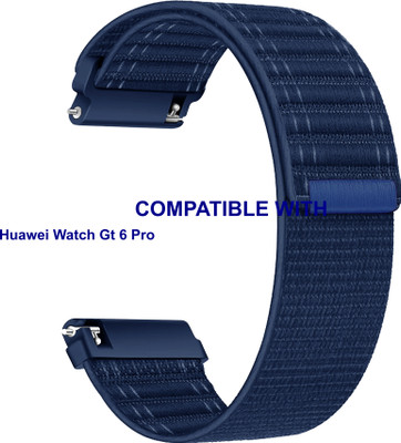 ACM WSM39A22BL5030 Watch Strap Nylon Soft Belt 22mm for Huawei Watch Gt 6 Pro Smartwatch Blue Smart Watch Strap(Blue)