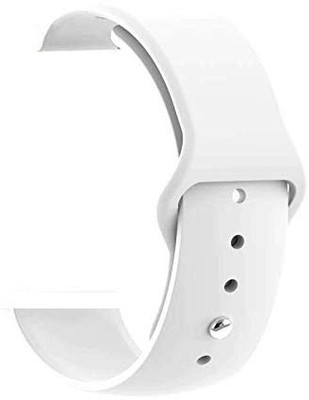 PUNAK 20MM SOFT SILICON BELT Smart Watch Strap(White)