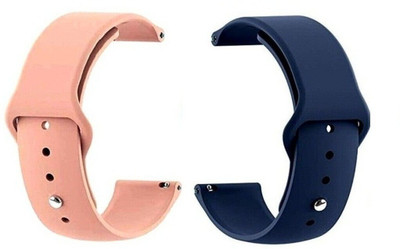 BLACK LOVIES 22 mm Silicon Smartwatch Strap Compatible With GTR 3 / 3 PRO Smart Watch Strap(Blue, Pink)