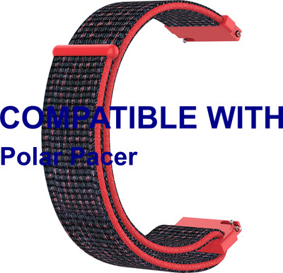 ACM WSM3V20OR3901 Watch Strap Nylon Loop Belt 20mm for Polar Pacer Smartwatch Orange Smart Watch Strap(Orange)