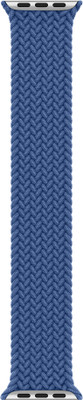 DailyObjects Blue Lightweight Braided Solo Loop Watchband/Straps Compatible With Apple Watch 38 mm/40 mm/41 mm | Sporty Adjustable Strap with Premium Slim Fit Watchband For Apple iWatch Ultra Series SE 8 7 6 5 4 3 2 1 (Watch Not Included) Smart Watch Strap(Blue)