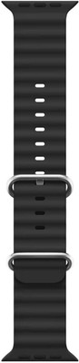 BLACK LOVIES Ocean Smartwatch Band Straps Belt Compatible for Ultra watch 49 mm. Smart Watch Strap(Black)