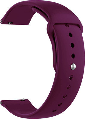 ACM Watch Strap Silicone Belt for Fire-Boltt Talk 2 Bsw042 Smartwatch Purple Smart Watch Strap(Purple)