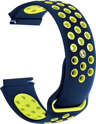 ACM Watch Strap Silicone for Fireboltt Wonder Bsw047 Smartwatch Blue & Yellow Smart Watch Strap(Mullti Color)