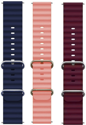 BLACK LOVIES 22MM Smart Watch Strap Belt For Noise Colorfit Icon 2 / Icon 3 / Icon 3 Plus Only. Smart Watch Strap(Blue, Pink, Purple)