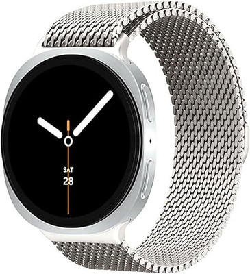 SwapME Milanese Metal Bands for Galaxy Watch 8 Band 40mm 44mm/8 Classic 46 mm Men/Women,Stainless Steel Mesh Loop Magnetic Strap for Galaxy Watch 8 Classic Band 46mm/8 44 mm 40 mm Correa Smart Watch Strap(White) SwapME Milanese Metal Bands for Galaxy Watch 8 Band 40mm 44mm/8 Classic 46 mm Men/Women,Stainless Steel Mesh Loop Magnetic Strap for Galaxy Watch 8 Classic Band 46mm/8 44 mm 40 mm Correa Smart Watch Strap(White)