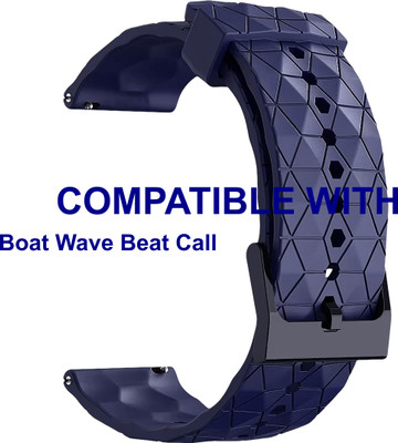 ACM Watch Strap Silicone Designer Belt for |Boat Wave Beat Call Smartwatch Blue Smart Watch Strap(Blue)