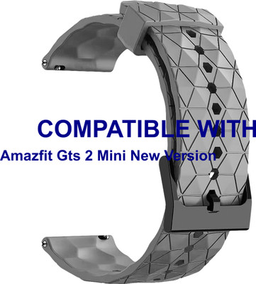 ACM WSM29Q20GY2576 Watch Strap Silicone Designer Belt 20mm for |Amazfit Gts 2 Mini New Version Smartwatch Grey Smart Watch Strap(Grey)