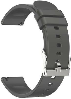 Melfo Soft Silicone Strap Compatible with Pebble Cosmos Vault Smart Watch Smart Watch Strap(Grey)