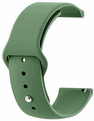 Big Wings Silicone Smartwatch Strap Compatible with NOISE COLORFIT PRO 4, NOISEFIT FUSION Smart Watch Strap(Green)
