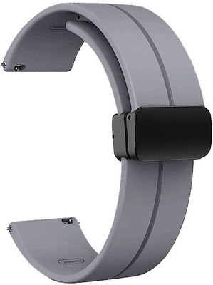 PUNAK 22MM Magnetic Silicon Smart Watch Strap(Grey)