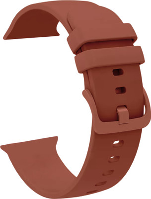 ACM Sliding Watch Strap Silicone Color Hook for Itel ‎2 Ultra Smartwatch Belt Band Brown Smart Watch Strap(Red)