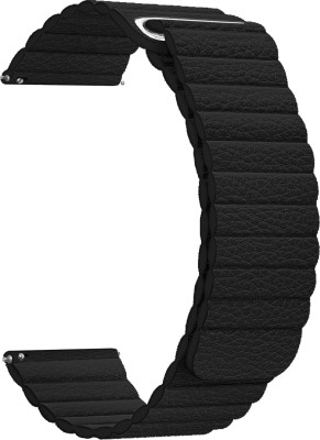 ACM Leather Watch Strap for Eonz Nl03 Smartwatch Belt Band Black Smart Watch Strap(Black)