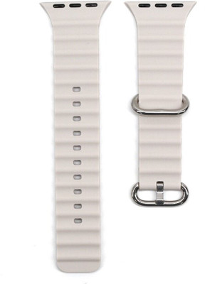 Juberous Ocean Loop 38mm/40mm/41mm Band for Watch Series SE 8/7/6/5/4/3/2/1 Starlight Smart Watch Strap(White)