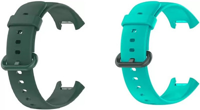 WEI INTERNATIONAL Soft Silicone Wristband Smart Watch Strap Compatible Only for Redmi Watch 2 Lite Smart Watch Strap(Green, Mullti Color)