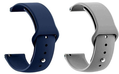 BLACK LOVIES 22 mm Silicon Smartwatch Strap Compatible With ONE _ PLUS WATCH / WATCH COBALT Smart Watch Strap(Blue, Grey)