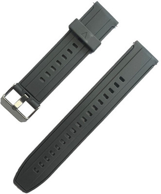 Melfo Flexible Silicone Strap Compatible with PTron Reflect Callz Smart Watch Smart Watch Strap(Grey)