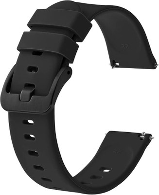 CELSERA Black Buckle 22MM Watch Strap Belt Compatible with Noise ColorFit Icon 2, Elite, Icon 4, 5, Twist Go, Other Models in Description Smart Watch Strap(Black)