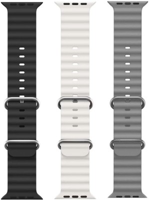 BLACK LOVIES Ocean Smart Watch Strap Belt Smart Watch Strap(Black, White, Grey)