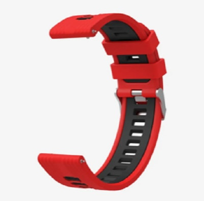 Colorcase Silicon Strap Compatible with Boat Ultimate Ember Smart Watch Smart Watch Strap(Red)