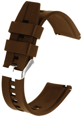 Zelfo Silicone Strap Compatible With Gionee Smart Buddy Gsw1 Smart Watch-zEL-Smart Watch Smart Watch Strap(Brown)