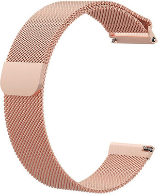 Melfo Magnetic Chain Strap Compatible with Maxima Max Pro Nitro Smart Watch Smart Watch Strap(Pink)