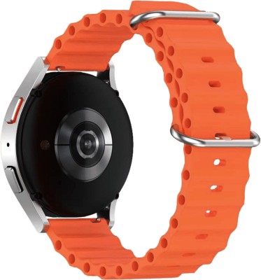 DailyObjects Beat Wrist Band for Samsung/OnePlus/Fitbit Smartwatches (22mm) Smart Watch Strap(Orange)