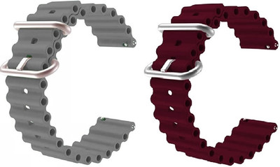 PUNAK 22 MM Ocean Loop Smartwatch Strap Band. Smart Watch Belt Smart Watch Strap(Grey, Purple)
