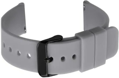Zelfo Silicon Strap BeltCompatible With Fireboltt Mercury Bsw006 Smart Watch 22mm - 27 Smart Watch Strap(White, Grey)