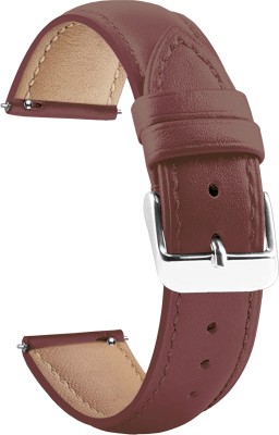 ACM Watch Strap Leather Belt for Garmin Venu Smartwatch Band Brown Smart Watch Strap(Brown)