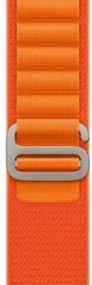 Creations Retail Alpine Loop Band for Watch Strap 49mm 45mm 44mm 42mm, With iWatch Band [Black] 44 mm Silicone Watch Strap(Orange)