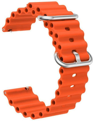 PUNAK 20MM Ocean Sport Smartwatch Band Straps Smart Watch Strap(Orange)