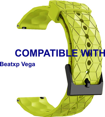 ACM WSM29Q22LG3239 Watch Strap Silicone Designer Belt 22mm for |Beatxp Vega Smartwatch Lime Green Smart Watch Strap(Green)
