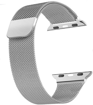 PUNAK Smart watch strap belt compatible with FIREBOLT DREAM Smart Watch Strap(Silver)