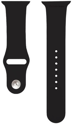 Colorcase Sliding Watch Strap Silicon Strap Compatible with Hammer Active 2.0 Plus Smart Watch Smart Watch Strap(Black)