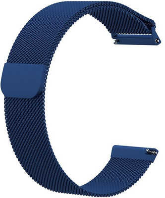 Melfo Magnetic Chain Strap Compatible with Pebble Hive Smart Watch Smart Watch Strap(Blue)