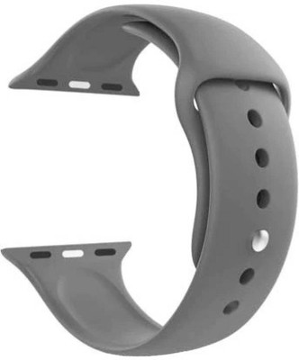 Viraan Watch Strap Compatible with iWatch Straps 41mm 40 mm 38mm, Soft Silicone Wristband for iWatch Series 7, 6, 5, 4, 3, SE (Watch Not Included). Smart Watch Strap(Grey)