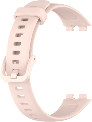 Connexa Silicone Replacement Strap Compatible with Huawei Band 8 / 9 – Soft, Adjustable Sport Band with Secure Buckle Smart Band Strap(Pink)