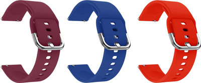 ACM Pack of 3 Watch Strap Hook for Noisefit Evolve Smartwatch (Purple/Blue/Red) Smart Watch Strap(Mullti Color)