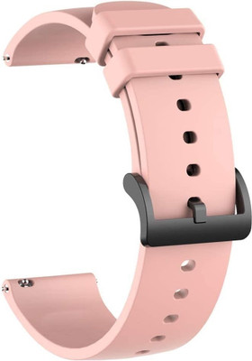 TooHype Metal Buckle Silicon 22MM Smart Watch Strap compatible for 22mm Smart Watches Smart Watch Strap (Compatible Watch List In Photo & Description) Smart Watch Strap(Pink)