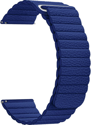 ACM Leather Watch Strap for Itel Icon 3 Smartwatch Belt Band Blue Smart Watch Strap(Blue)