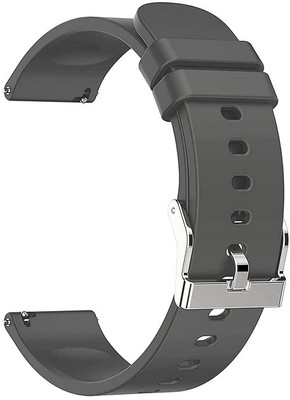 Zelfo Silicone Strap Compatible For Pebble Hive Smart Watch Smart Watch Strap(Grey)