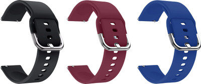 ACM Pack of 3 Watch Strap Hook for Noise Hrx X-Fit 1 (Black/Purple/Blue) Smart Watch Strap(Mullti Color)