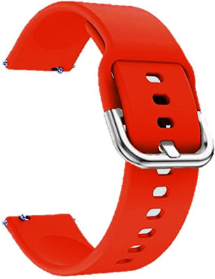 MOBISINGH MSH19BE0037RD 19MM Silicon Watch Strap with Buckle Lock FOR NOISE COLORFIT PRO 2 Smart Watch Strap(Mullti Color)