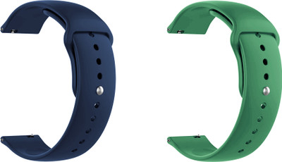 ACM Pack of 2 Watch Strap for Fossil Gen 5e 44mm Ftw4047 Ftw4055 (Dark Blue/Green) Smart Watch Strap(Mullti Color)