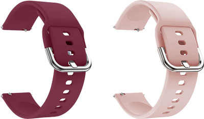 ACM Pack of 2 Watch Strap Hook for Molife Sense 500 (Purple/Creame) Smart Watch Strap(Mullti Color)